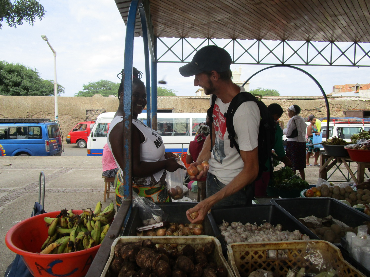Fruktmarknad i Mindelo